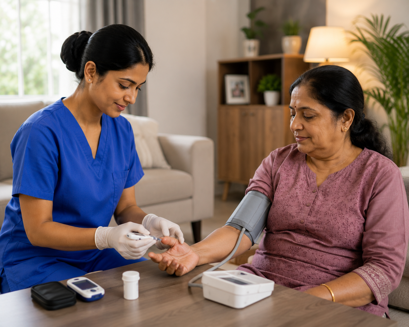 Blood Pressure & Blood Sugar Monitoring